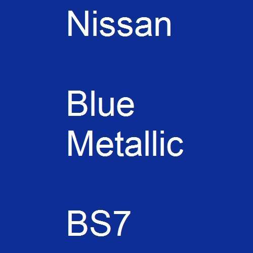 Nissan, Blue Metallic, BS7.